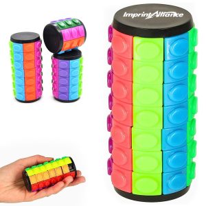 Cylindrical Tile Magic Cube Brain Teaser Tower