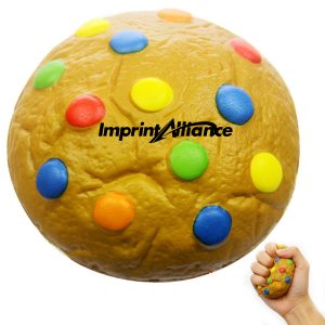 PU Foam Rainbow Candy Chip Cookie Stress Reliever
